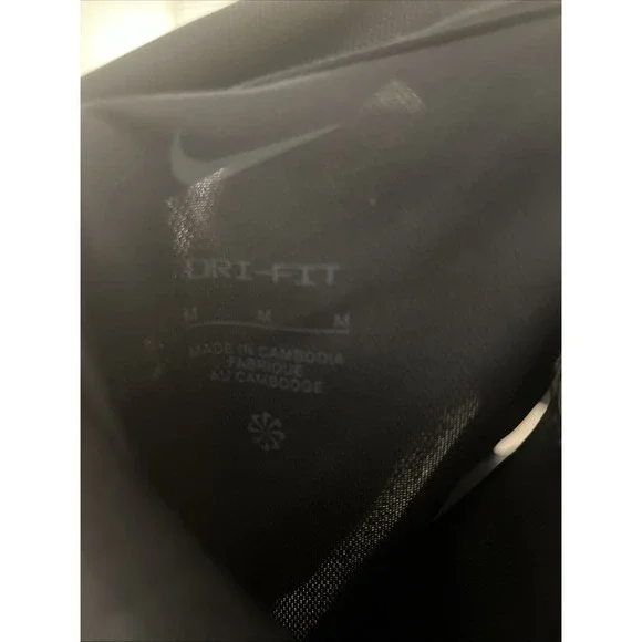 Nike Women's Black Dri-Fit Sleeveless Golf Polo Size Medium New with Tags - Picture 7 of 8